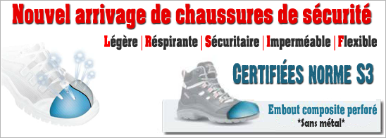 chaussure securite norme s3