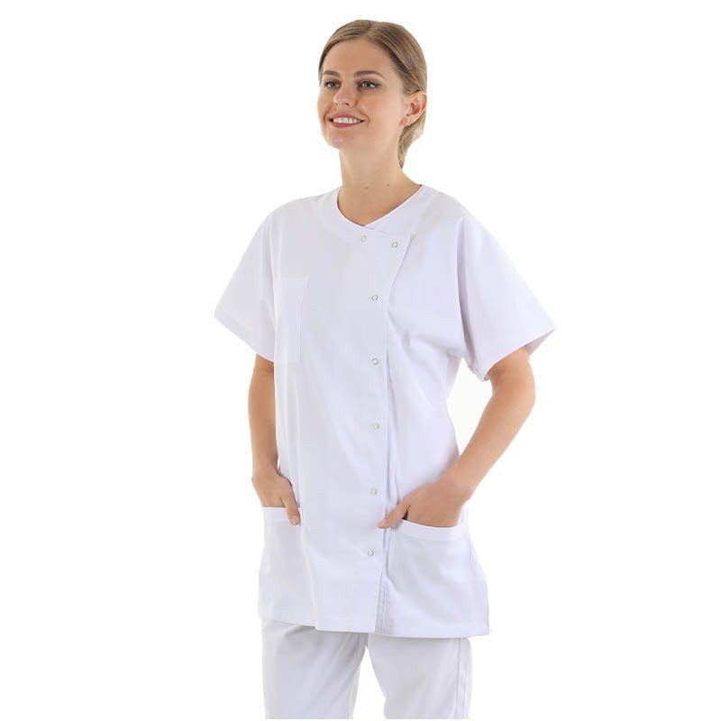 Blouse médicale blanche femme Manelli coton 