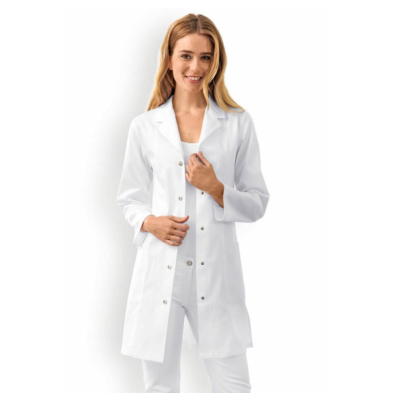 Blouse longue chimie blanche Clinic Dress femme