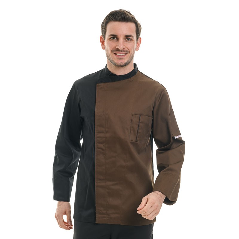 Veste de pâtissier Egochef avec double poche sur la poitrine et la manche