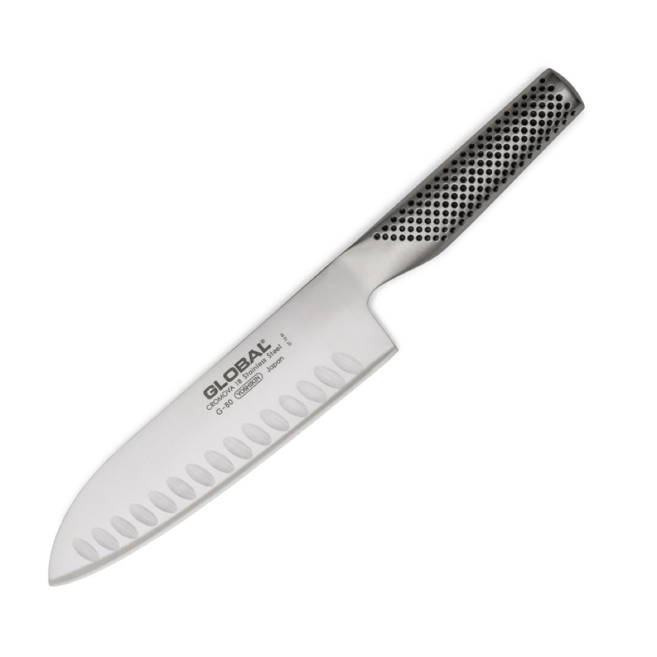 Couteau Santoku Alvéolé Global 18cm