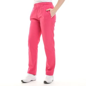 Pantalon médical mixte rose réglable et lavable à 75° - MANELLI