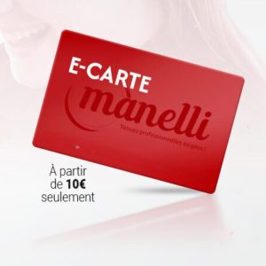 Carte cadeau Manelli à imprimer ou à envoyer par mail