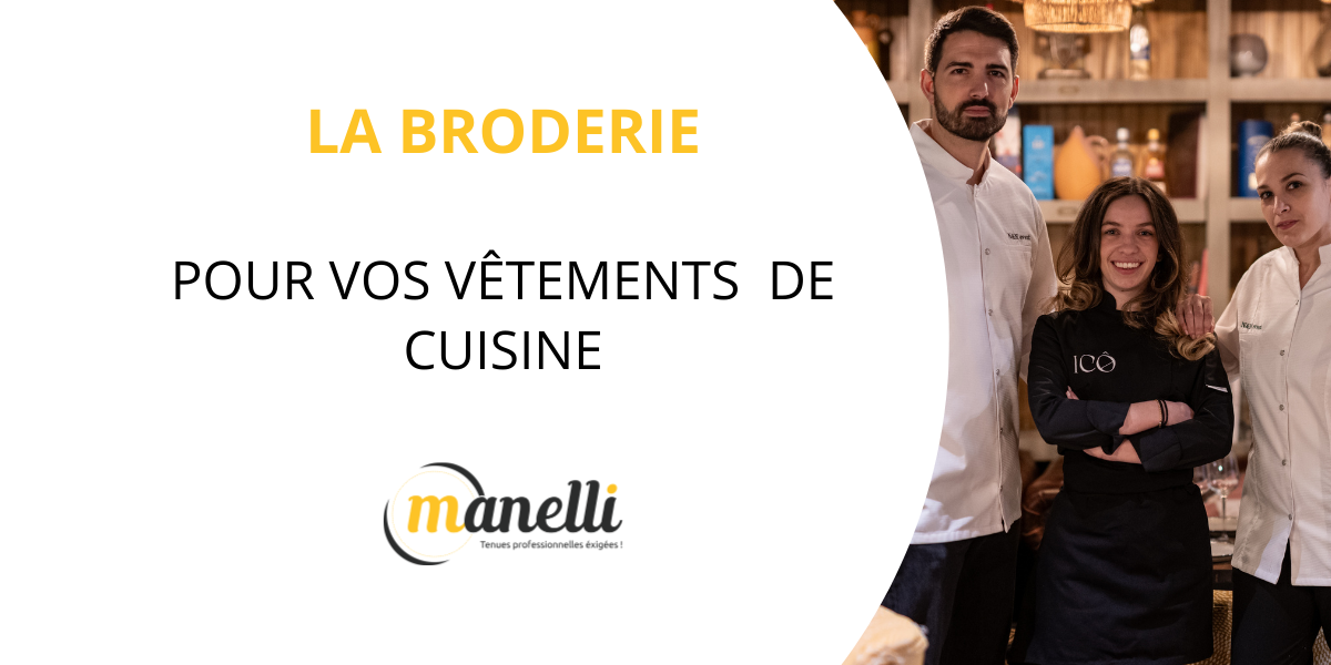 broderie vêtements de cuisine