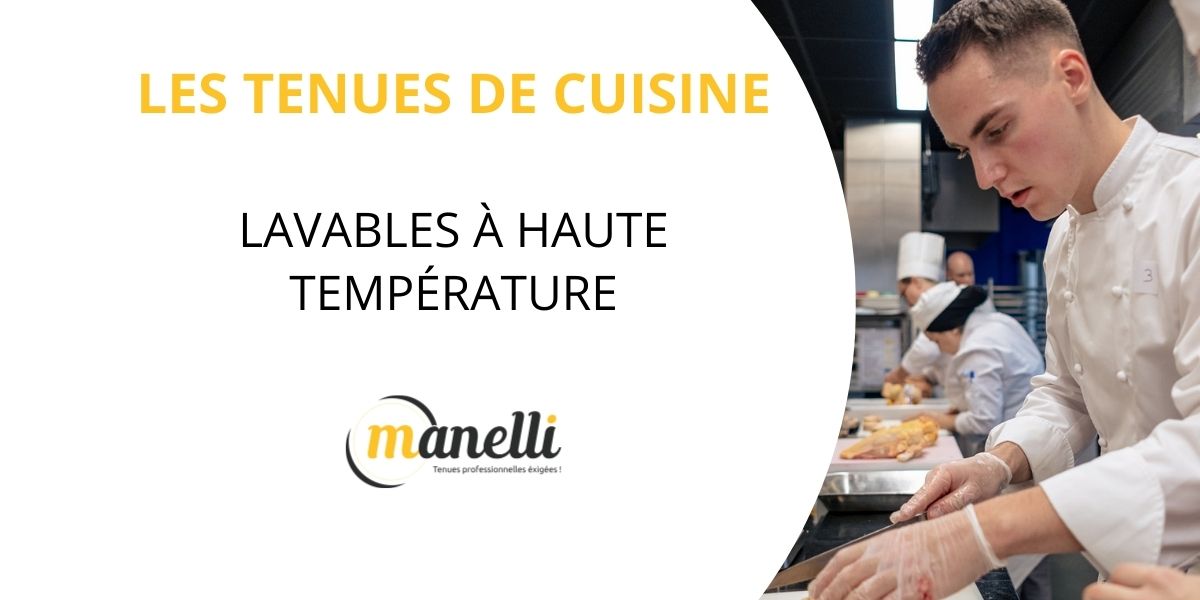 tenues de cuisine lavables à haute température